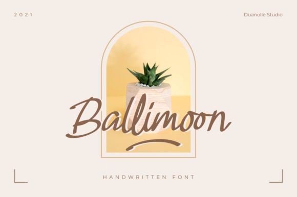Ballimoon: A Refined Script Font for Elegant Branding