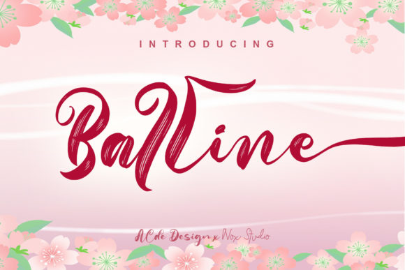 Balline: A Font for Elegant Handmade Creations