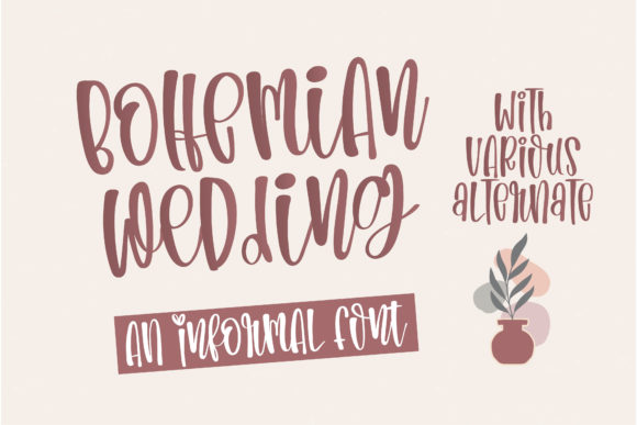 Bohemian Wedding: A Handwritten Font for Web Design