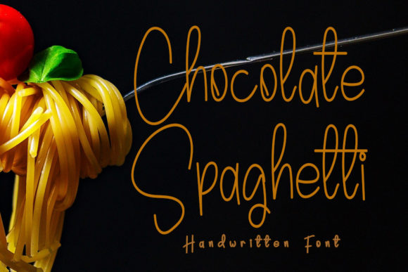 Chocolate Spaghetti: A Handwritten Font for Creative Web Design