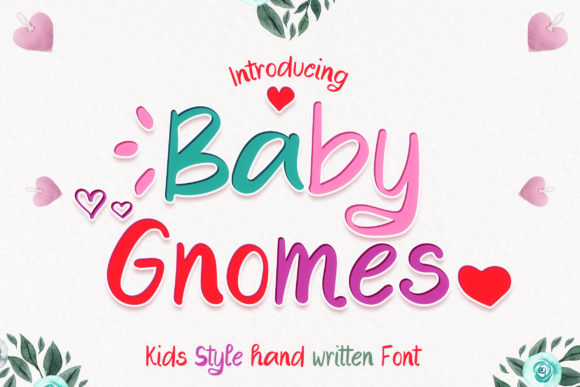 Discover Baby Gnomes: A Charming Handwritten Font