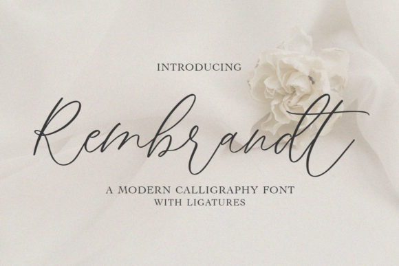 Discovering Rembrandt: A Handwritten Font for Editorial Elegance