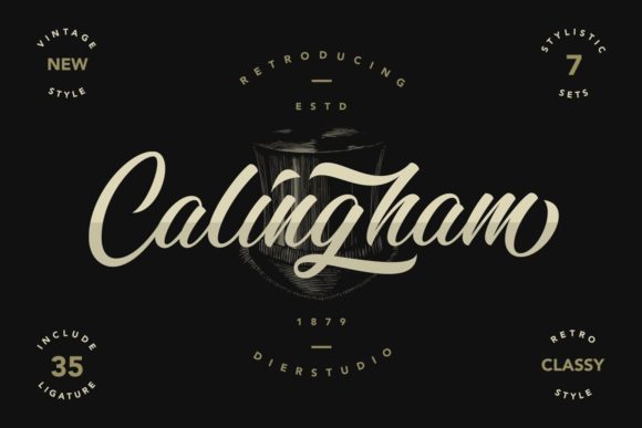 Elevate Your Brand with Calingham: A Premium Handwritten Font