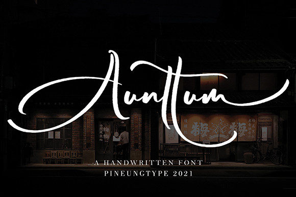 Elevate Your Design with Aunttum: A Versatile Script Font