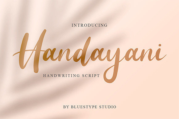 Handayani: A Graceful Script Font for Editorial Elegance