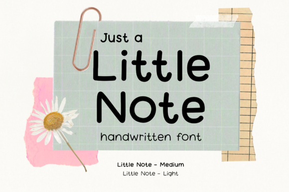 Little Note: A Charming Handwritten Font for Editorial Design
