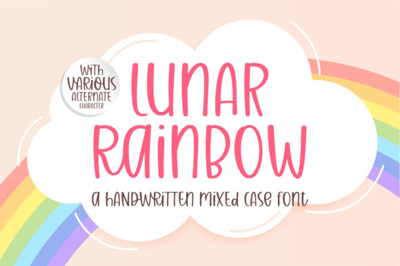 Lunar Rainbow: A Chic Script Font for Crafters and Sellers