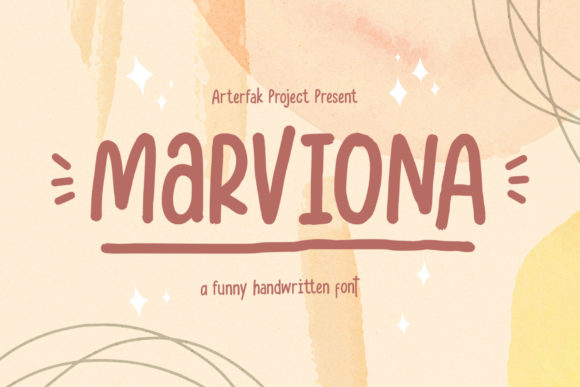 Marviona: A Charming Handwritten Font for Editorial Design