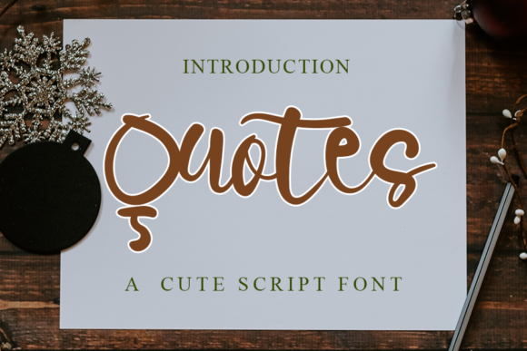 Quotes: A Script Amp Font for Creative Projects