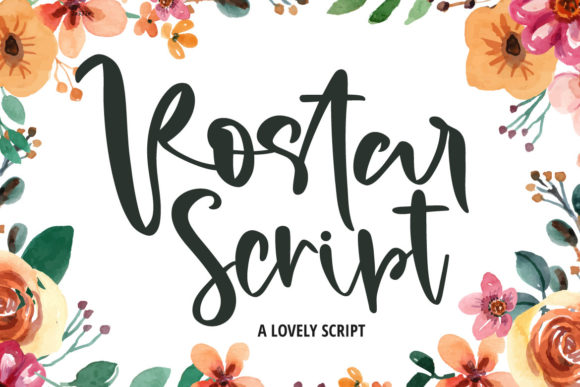 Rostar: An Elegant Handwritten Font for Editorial Design