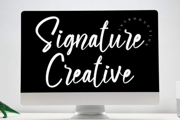 Signature Creative: A Handwritten Font for Elegant Publishing