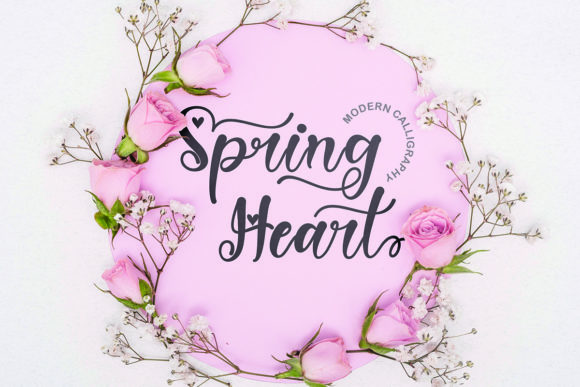Spring Heart: A Font for Joyful and Romantic Branding