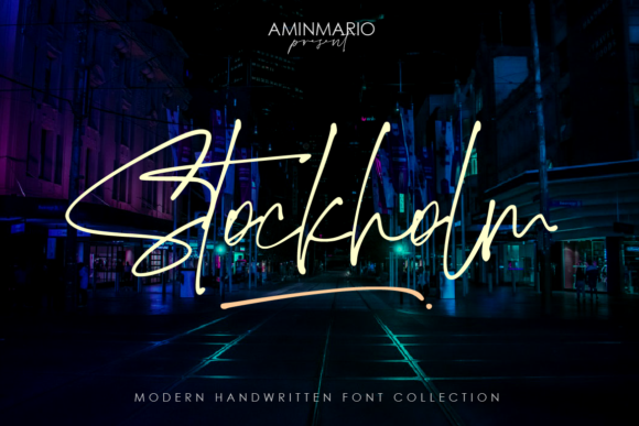 Stockholm: A Handwritten Font for Elegant Editorial Design