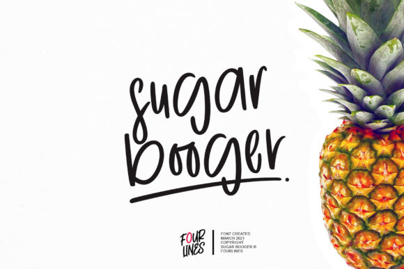 Sugar Booger: A Sweet and Flexible Handwritten Font