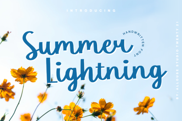Summer Lightning: A Handwritten Font for Modern Web Design