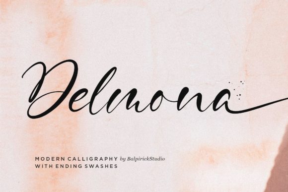 Transform Your Brand with Delmona: A Premium Script Font