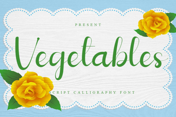 Vegetables: A Refined Script Font for Web Design