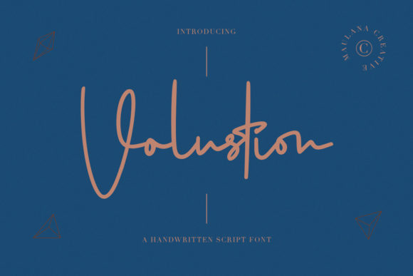 Volustion: A Stylish Script Font for Creative Makers
